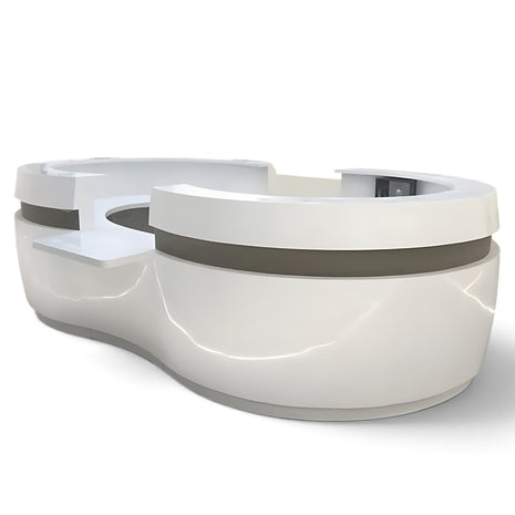 U Shaped Wooden Reception Desk / Ruchi