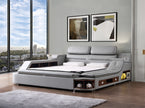 Ultimate Leather Upholstery Multifunctional Smart Bed / Ruchi