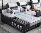 Multifunctional U-Shaped Leather Sectional Sofa