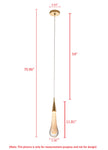 Crystal Raindrop Modern LED Pendant Light / Ruchi