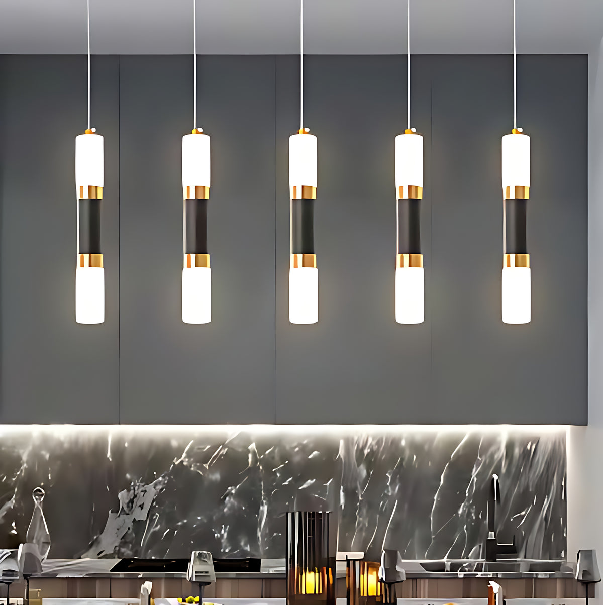 Modern Parallel Design LED Pendant Light / Ruchi