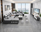 Multifunctional U-Shaped Leather Sectional Sofa / Ruchi