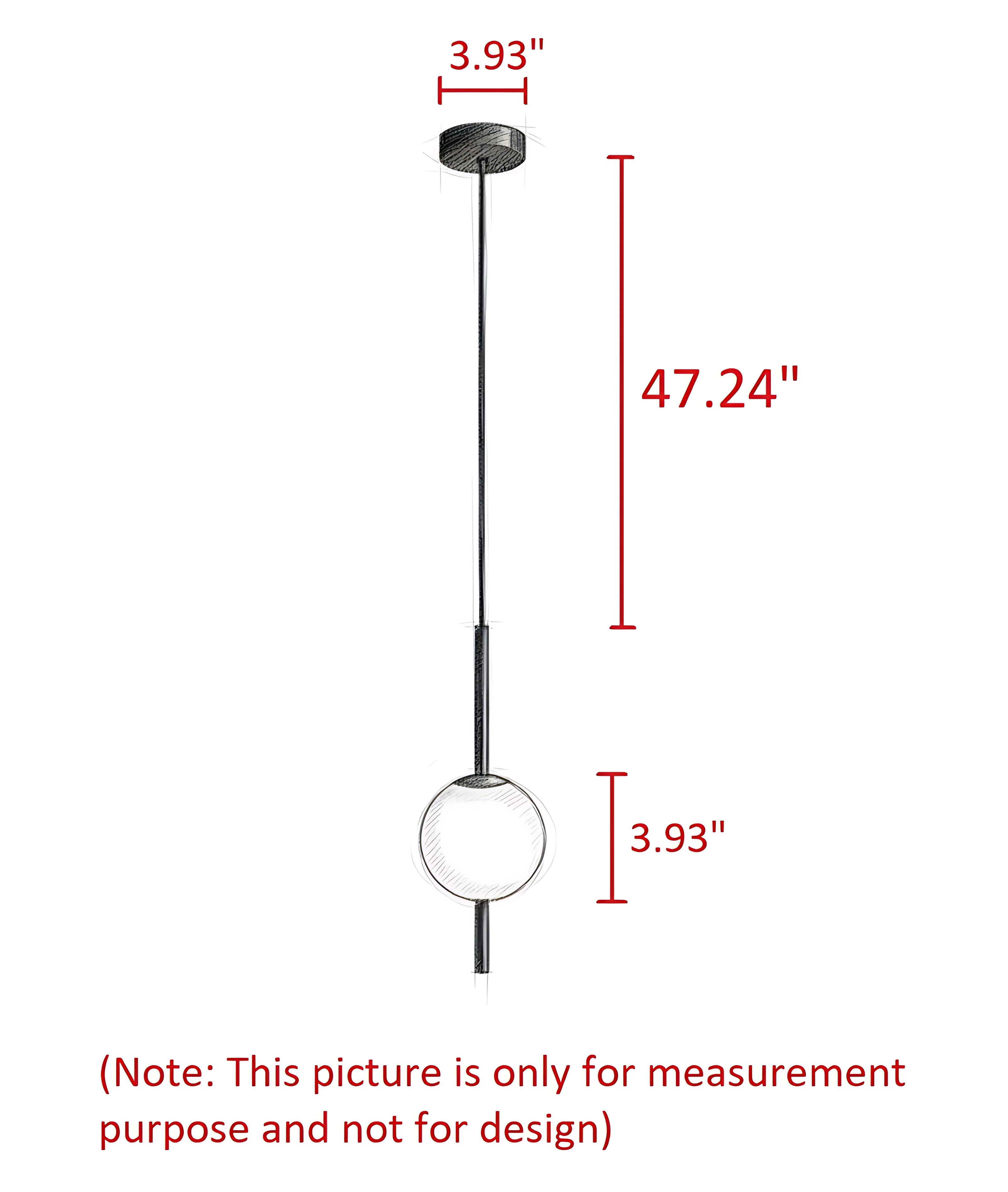 Round Glass Ball LED Pendant Light / Ruchi