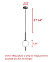 Round Glass Ball LED Pendant Light / Ruchi