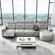 Comfy Electric Reclining Leather Sofa