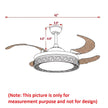 Retractable Ceiling Fan With Light And Remote / Ruchi