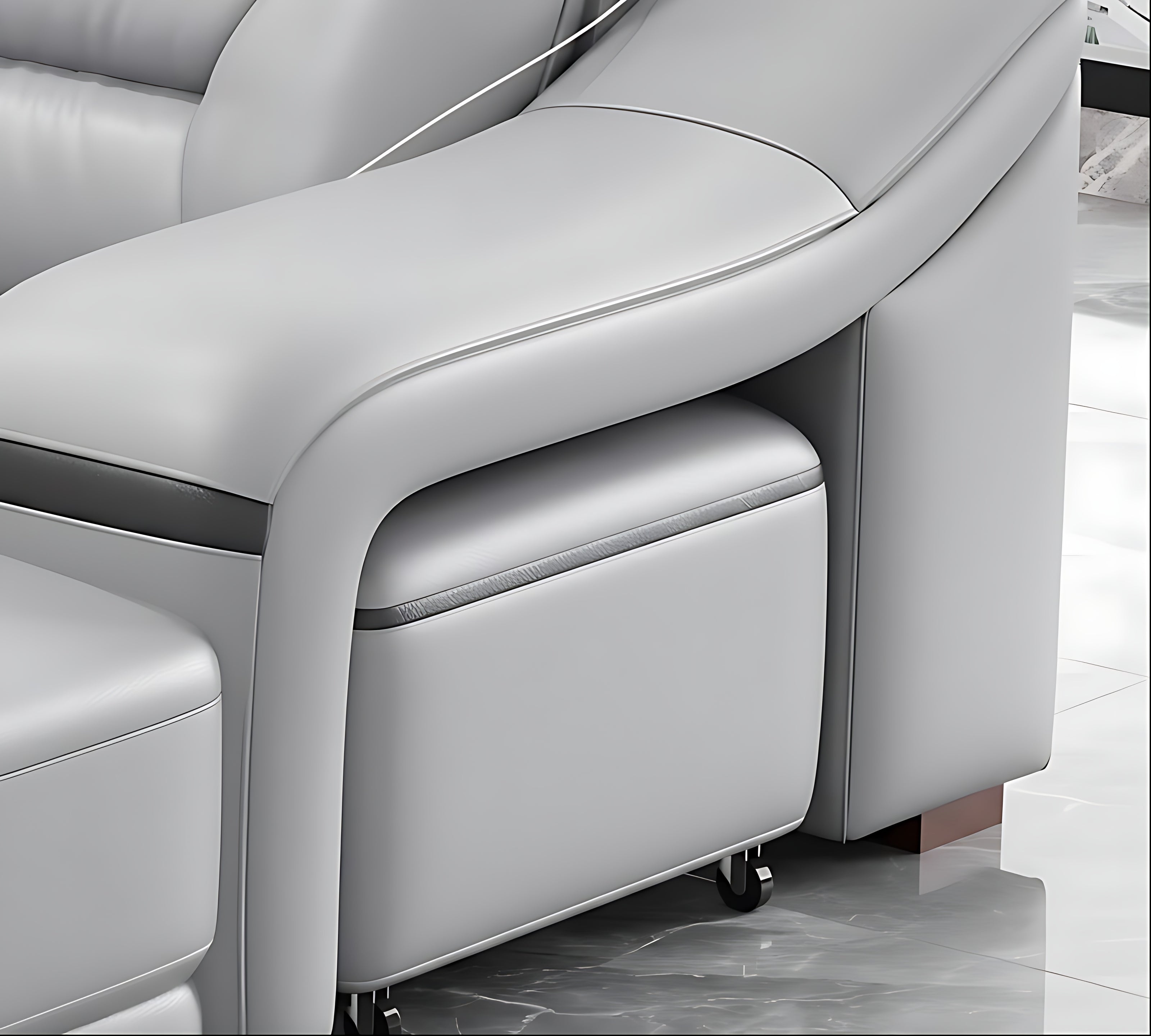Comfy Electric Reclining Leather Sofa / Ruchi