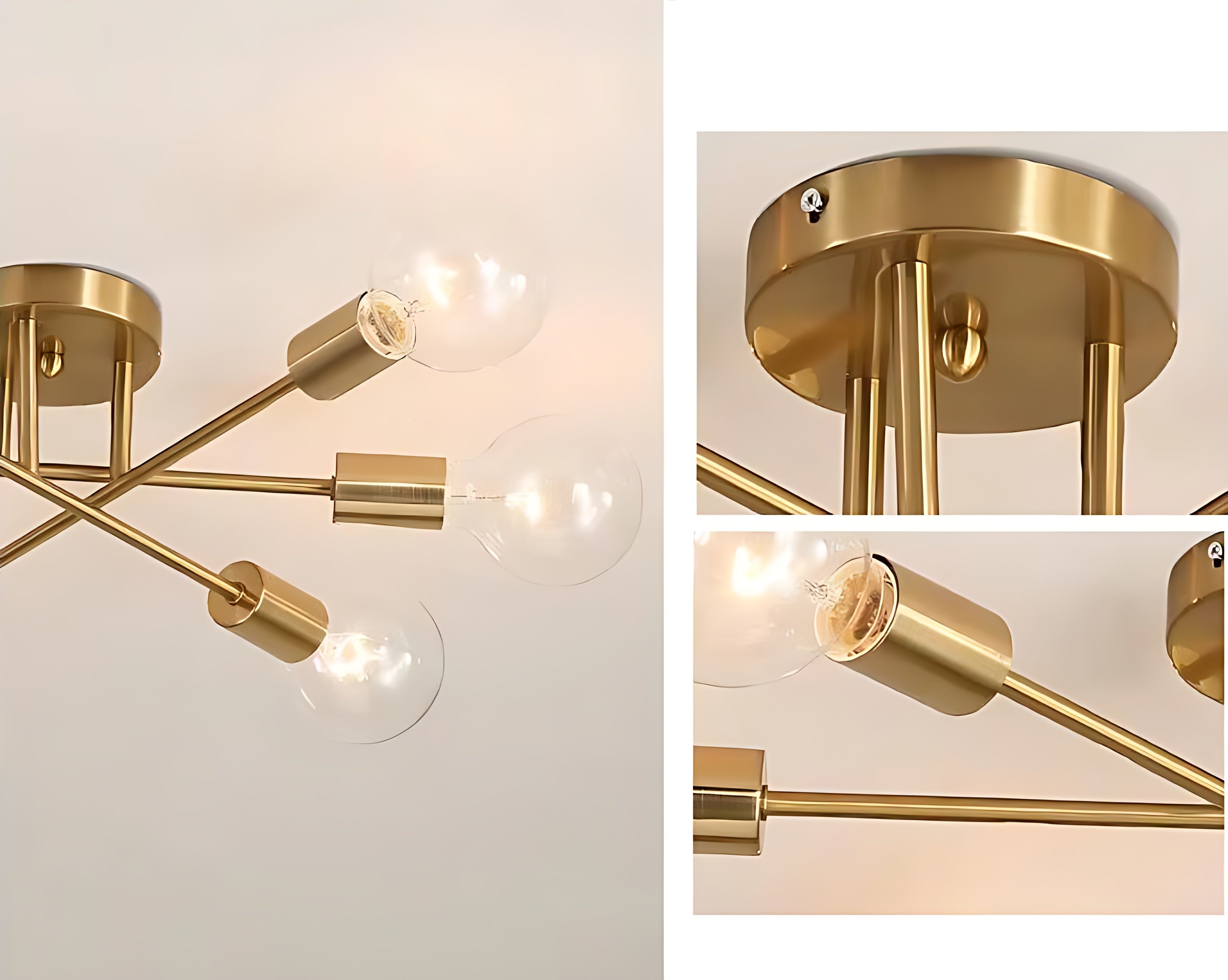 Black Semi Flush Mount Ceiling Lighting