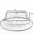 Modern Velvet Upholstered Round Bed / Ruchi