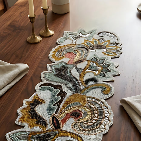 Vibrant Multicolored Handmade Table Runner / Ruchi