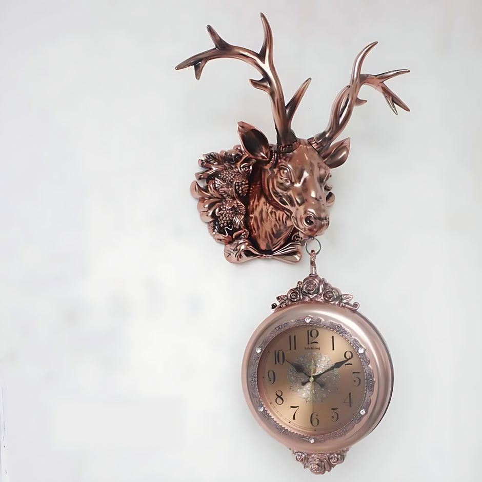 Vintage Double-Sided Hanging Clock / Ruchi 