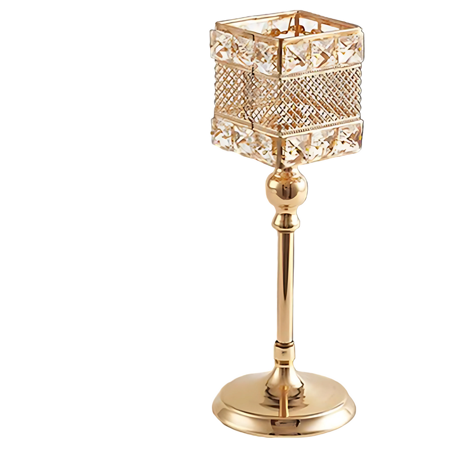 Vintage Square Metal Candle Holder