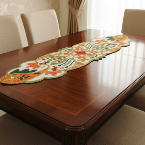 Handmade Paisley Beaded Table Runner / Ruchi
