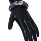 Women Metal Cuff Bangle With Stones / Ruchi