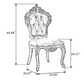 95 Inch Large European Marble Dining Table Set / Ruchi 