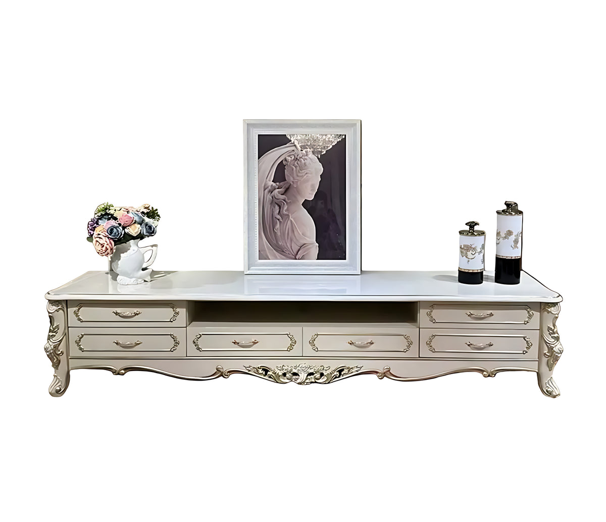Wooden European TV Stand Cabinet / Ruchi