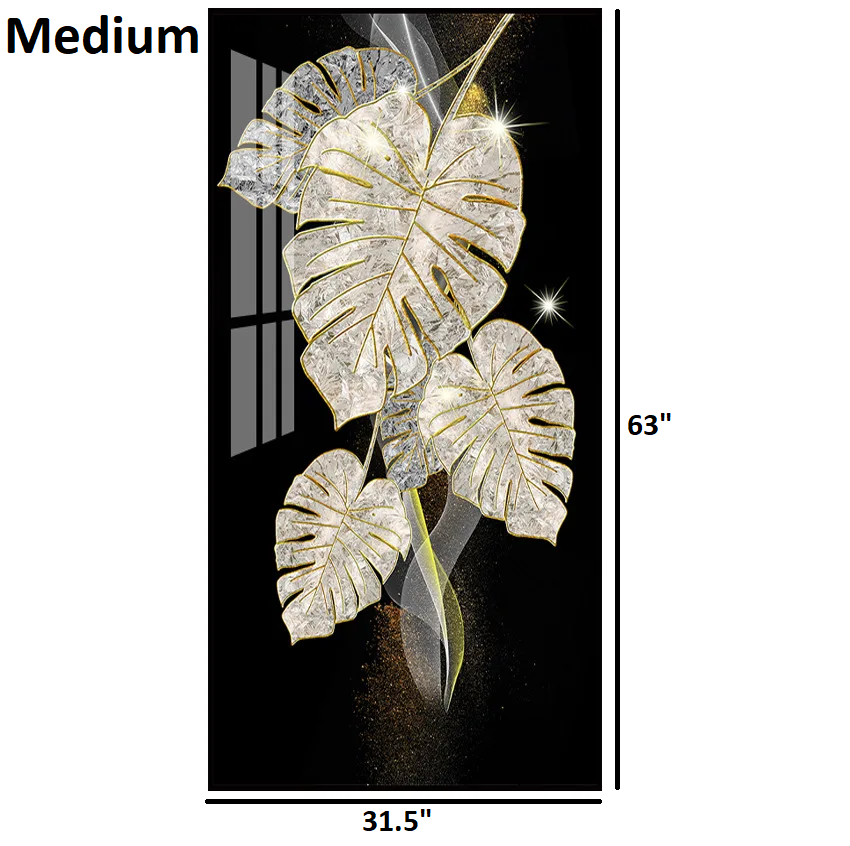Framed Shiny Leafs Wall Poster / Ruchi