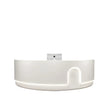 Modern LED 105 Inch Curved Wooden Reception Desk