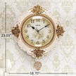 Luxury Floral Style Decoration Wall Clock / Ruchi