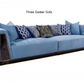 Modern Glossy Velvet Fabric Sofa Set