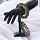 Gold Plated Diamond Accent Bangles / Ruchi