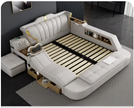 Multifunctional Smart Leather Bed With Massager / Ruchi