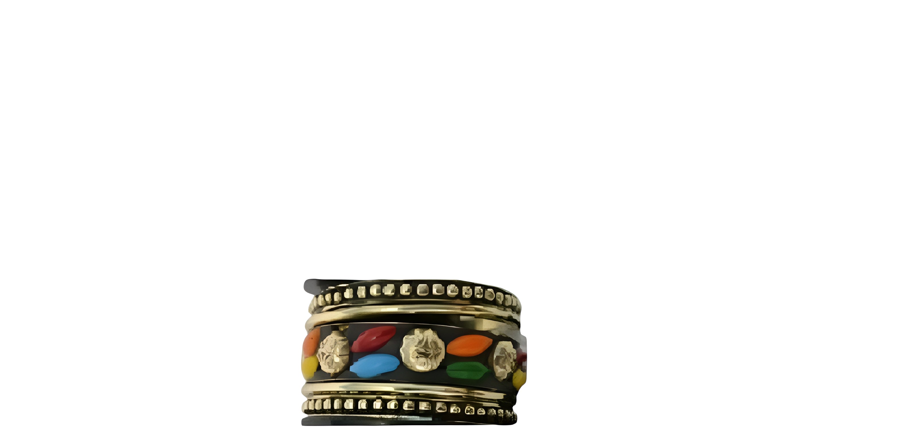 Stylish Black Gold Stone Bangle / Ruchi