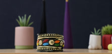 Stylish Black Gold Stone Bangle / Ruchi