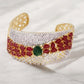 Luxurious Gold Toned Multi Stone Bracelet / Ruchi