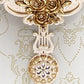 Luxury Floral Style Decoration Wall Clock / Ruchi