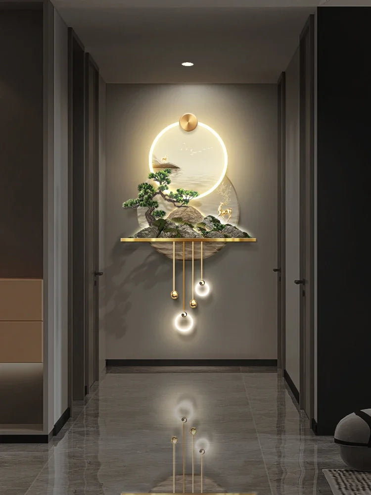 Modern Illuminated LED Remote Control Wall Painting / Ruchi