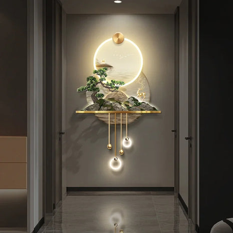 Modern Illuminated LED Remote Control Wall Painting / Ruchi