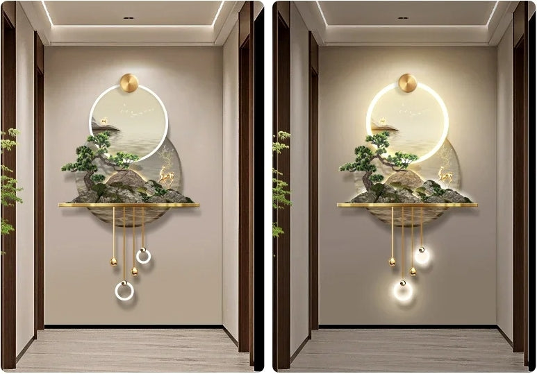 Modern Illuminated LED Remote Control Wall Painting / Ruchi