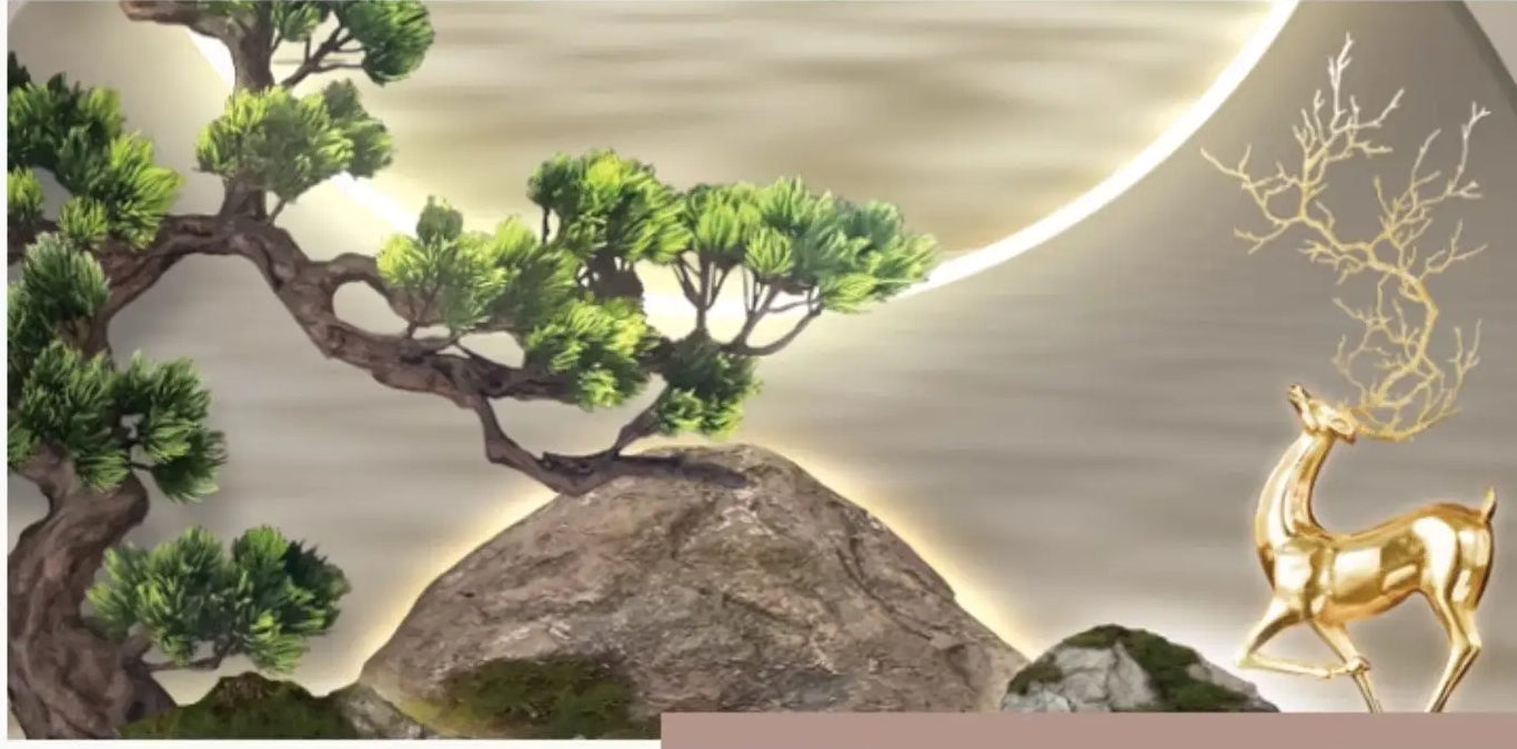 Modern Illuminated LED Remote Control Wall Painting / Ruchi