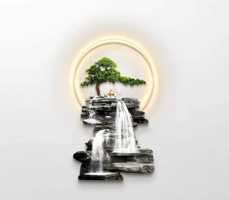 Modern Wall Lamp Painting With LED Light / Ruchi