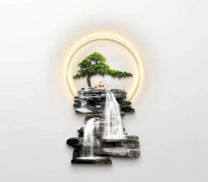 Modern Wall Lamp Painting With LED Light / Ruchi