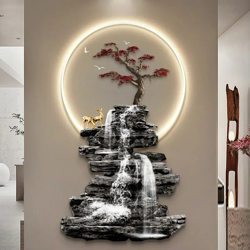 Modern Wall Lamp Painting With LED Light / Ruchi