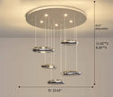 Round LED Chandelier For Dining Room