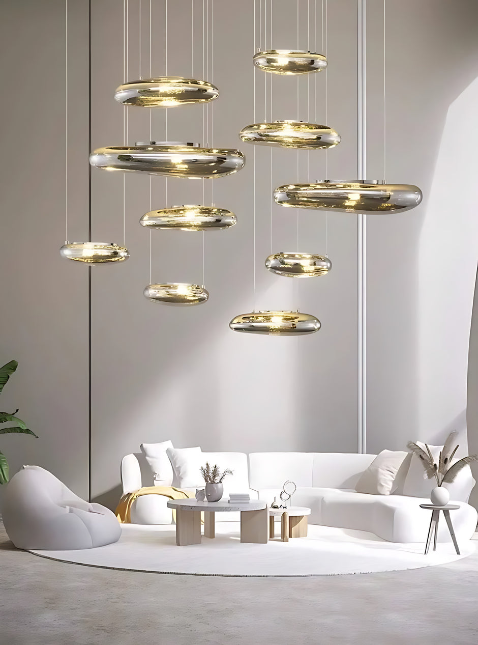 Round LED Chandelier For Dining Room / Ruchi