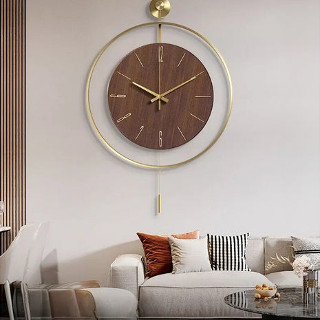 Modern Mounted Wall Clock For Living Room / Ruchi