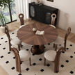 Round Wooden Dining Table with 4 Chairs