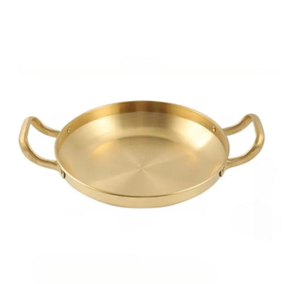 Non Stick Brass Cooking Pan With Handles / Ruchi