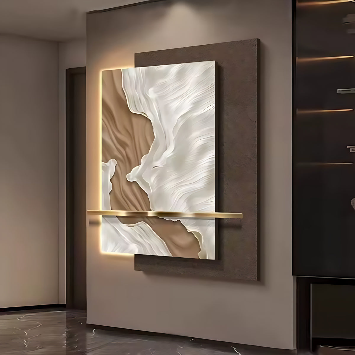 Modern Abstract LED Wall Light / Ruchi
