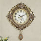 Luxurious European Floral Design Wall Clock / Ruchi