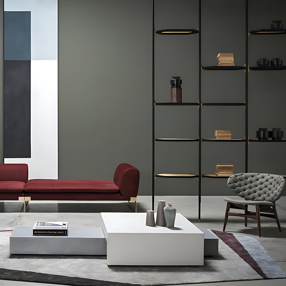 Modern L-Shaped Velvet Sectional Sofa / Ruchi