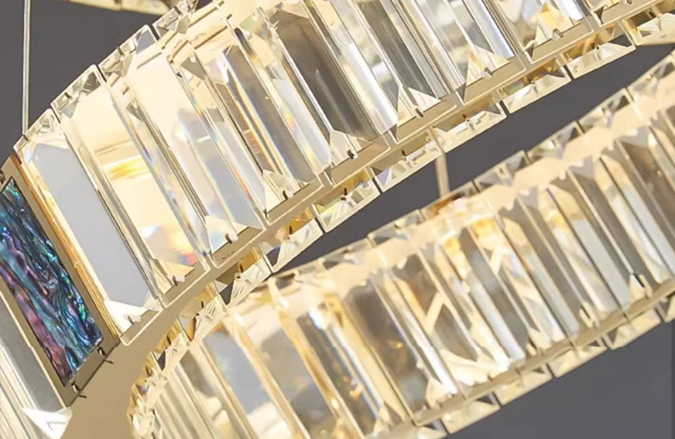 Modern Remote Control Crystal LED Chandelier