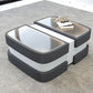 Extendable Glass Top Leather Coffee Table / Ruchi