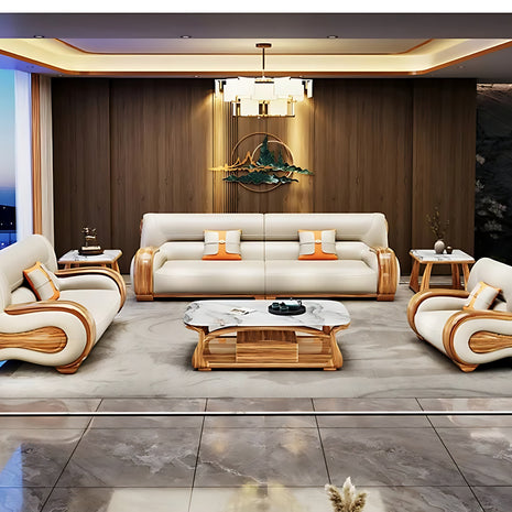 European Royal Leather Sofa Set / Ruchi