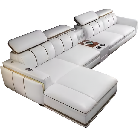 Multi-functional Sectional Leather Sofa