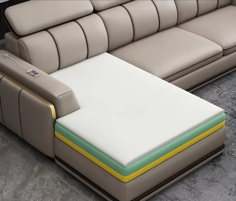 Multi-functional Sectional Leather Sofa / Ruchi